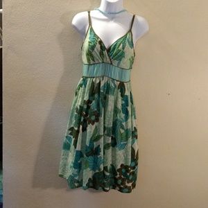 Cotton spaghetti strap summer dress L